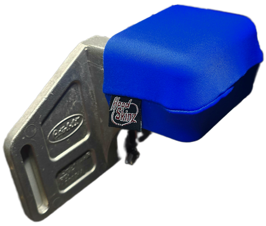 Hood Skinz Blue Single Pair - Hood Skinz are a low-friction sleeve, handcrafted in the USA, to fit the upper hood supports of your Peterbilt 365, 367, 378, 379, 384, 386, 388, and 389 models.