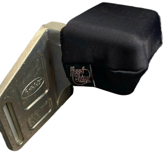 Hood Skinz Black Single Pair - Hood Skinz are a low-friction sleeve, handcrafted in the USA, to fit the upper hood supports of your Peterbilt 365, 367, 378, 379, 384, 386, 388, and 389 models.