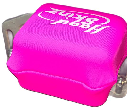 Hood Skinz Hot Pink Single Pair - Hood Skinz are a low-friction sleeve, handcrafted in the USA, to fit the upper hood supports of your Peterbilt 365, 367, 378, 379, 384, 386, 388, and 389 models.